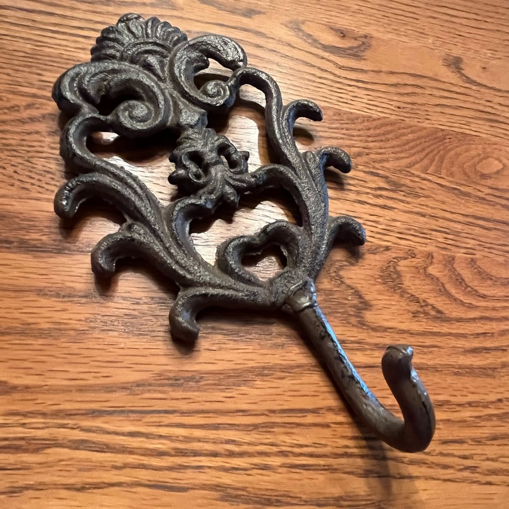 Beautiful hook for coat, purse, keys or hat